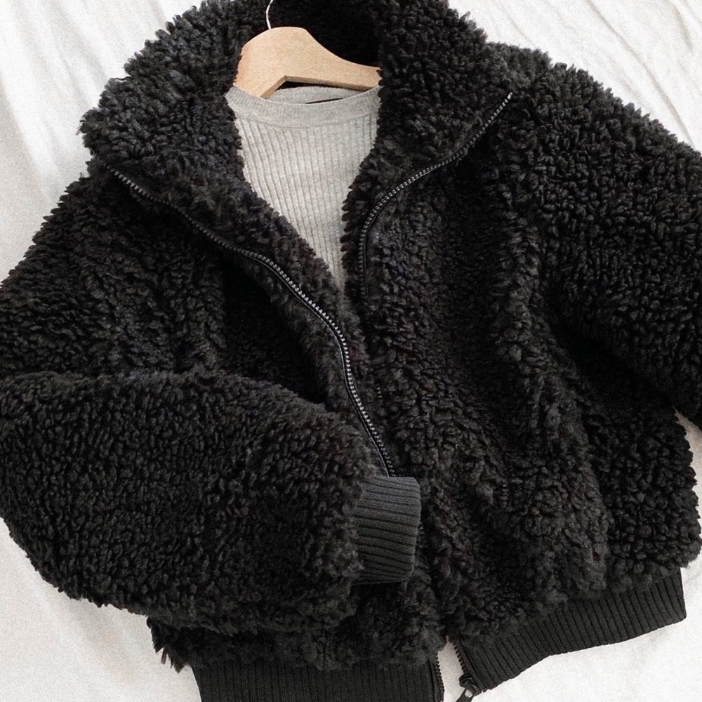 NWT 💖 Sherpa Bomber Jacket